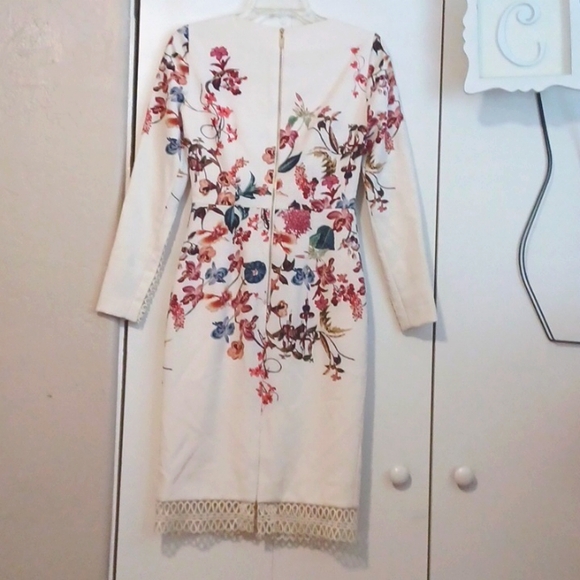 Antonio Melani, Womens Floral Dress with a Beautiful Guipure Lace. SZ. 0 - Picture 6 of 8